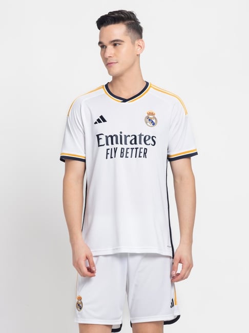 Adidas Fly Emirates Real Madrid 1/4 Button Up Soccer Jersey Size