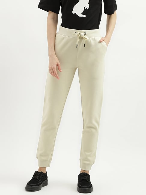 United Colors of Benetton Cream Regular Fit Joggers