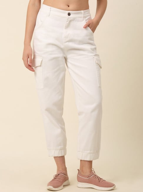 Melon by PlusS White Regular Fit Mid Rise Jeans-image-48