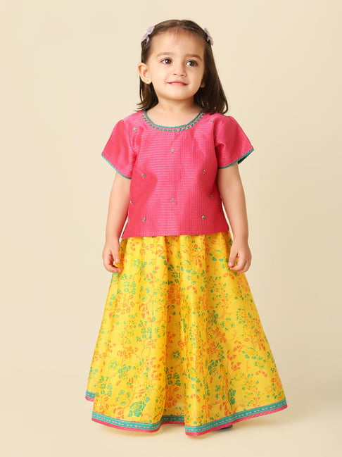 Buy Yellow Ethnic Wear Sets for Girls by Fabindia Online | Ajio.com