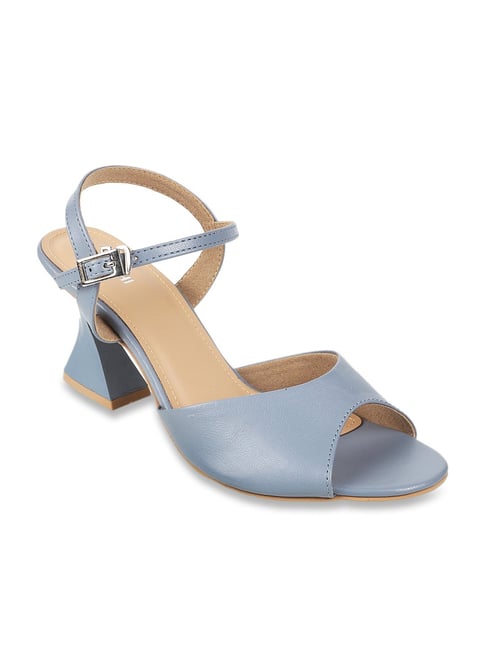 Buy Mochi Women s Blue Ankle Strap Sandals for Women at Best Price