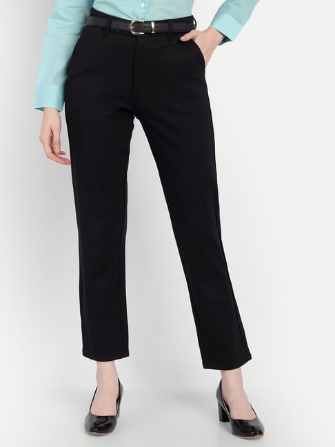 White Solid Ankle-Length Casual Women Cargo Fit Trousers - Selling Fast at  Pantaloons.com