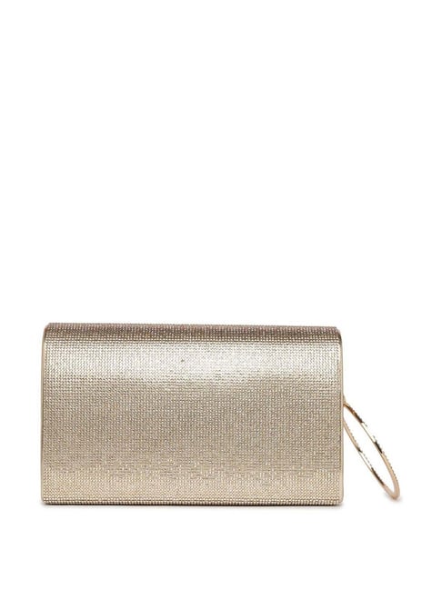 Buy Aldo Larosha Golden Solid Clutch Online At Best Price @ Tata CLiQ