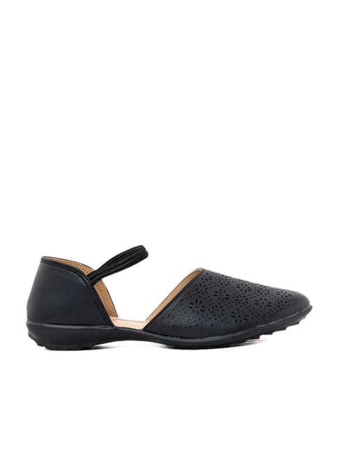Khadim Women's Black D'orsay Shoes