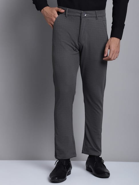 Tapered Cotton Silk Structured Double Face Pant