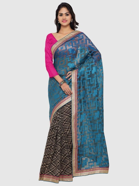 New design fancy chiffon embroiderd flower pattern saree - AMYRAA - 4276090