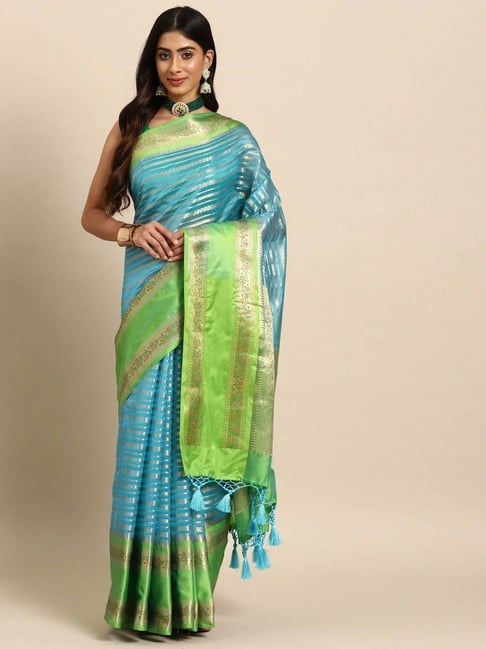 Royal Blue Saree — Nivi Silks Premium Handloom Silk Sarees, Based in USA,  Ships FREE!