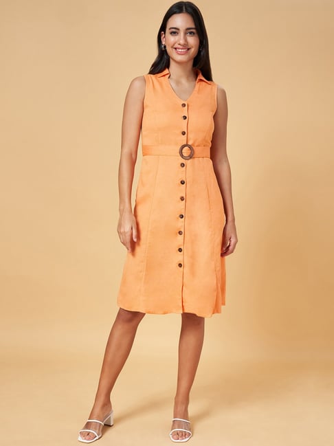 Buy Honey By Pantaloons Self Design Fit & Flare Midi Dress - Dresses for  Women 22120676 | Myntra