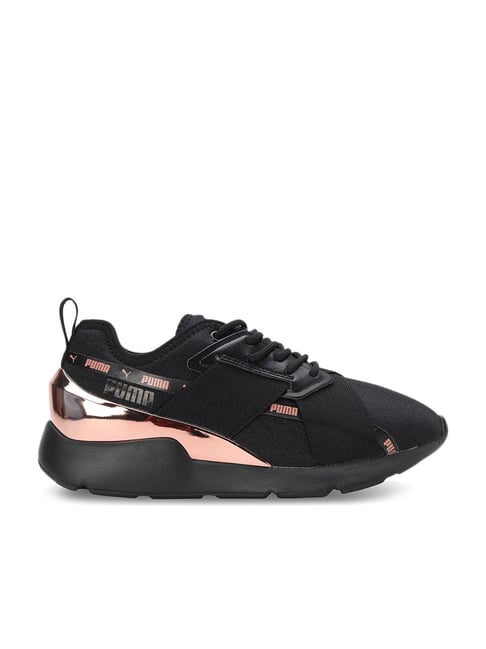 Puma women's muse wn's best sale sneaker black rose gold