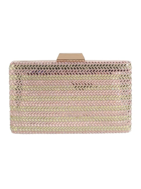 Rose gold small online clutch bag