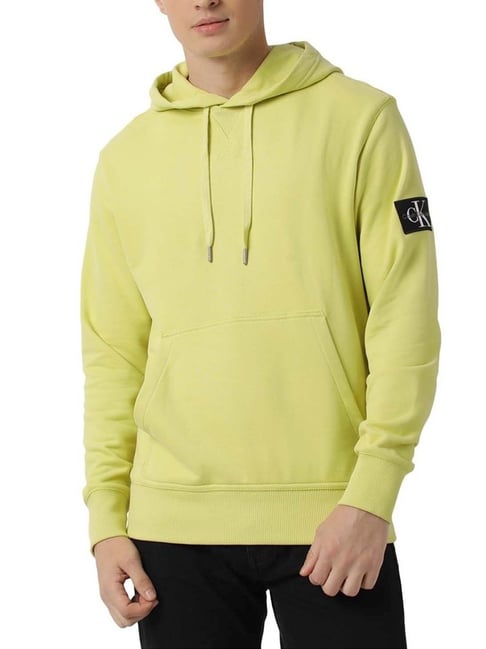 Calvin klein hot sale yellow hoodie