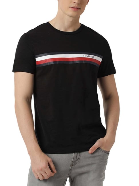 Black tommy hilfiger discount shirt