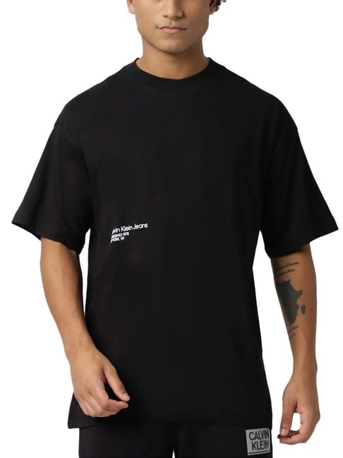 Calvin Klein Jeans Black Boxy Fit T-Shirt