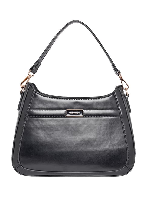 Lino Perros Black Medium Hobo Shoulder Bag