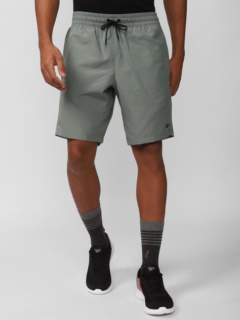 Reebok Green Regular Fit Shorts-image-7