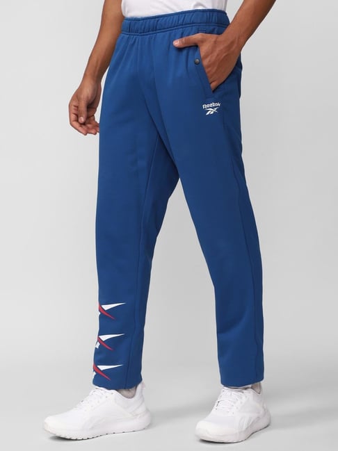 Reebok blue hot sale track pants