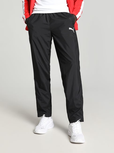 Puma Black Regular Fit Trackpants