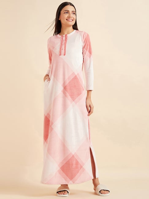 Sweet Dreams Pink Printed Night Gown-picture-26