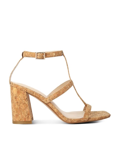 Beige ankle strap sandals new arrivals