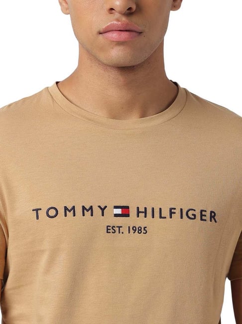 Mens Tshirt T Shirt Heren Tommy Hilfiger Small Hilfiger Logo Shirt Men