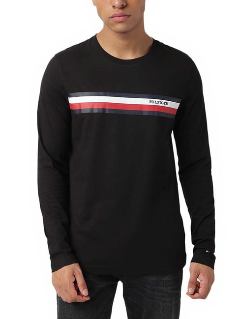 Buy Tommy Hilfiger Black Graphic Slim Fit T Shirt for Men Online