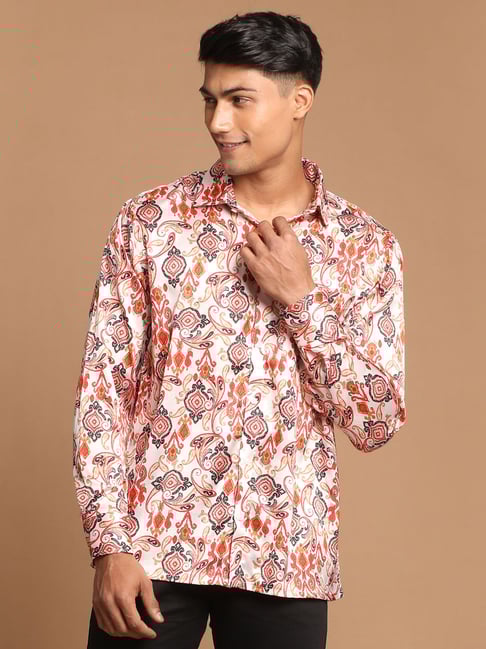 VASTRAMAY Multicolor Regular Fit Printed Shirt-picture-26