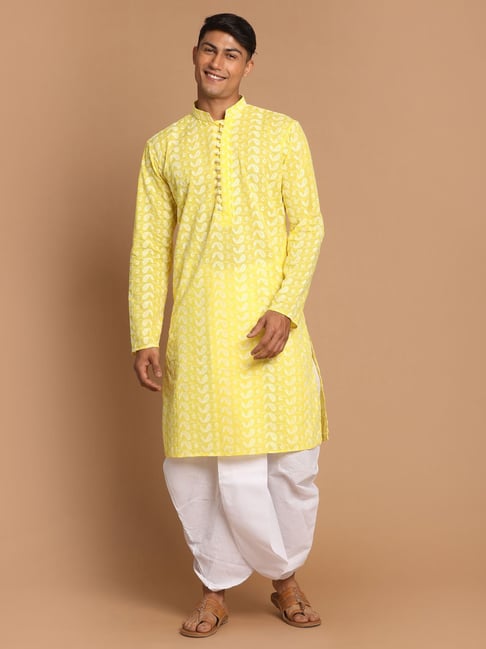 Kids Silk Cotton Army Green Pyjama/Jippa/Kurta with Cream Dhoti Pant -  Inthiga Fashions