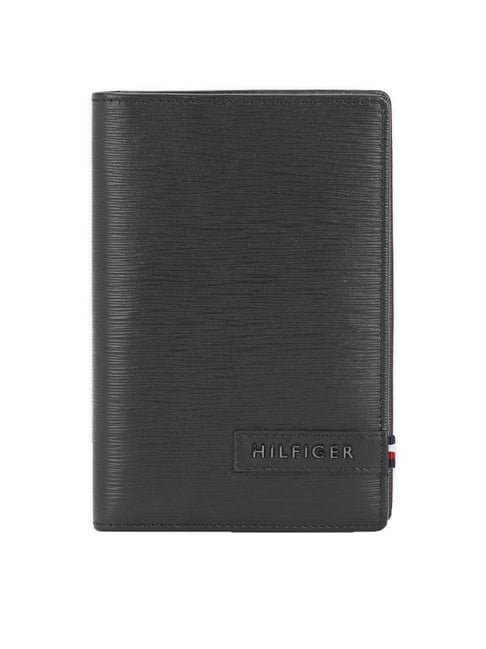 Tommy Hilfiger Kongsvinger Black Casual Leather Rfid Bi-Fold Wallet for Men