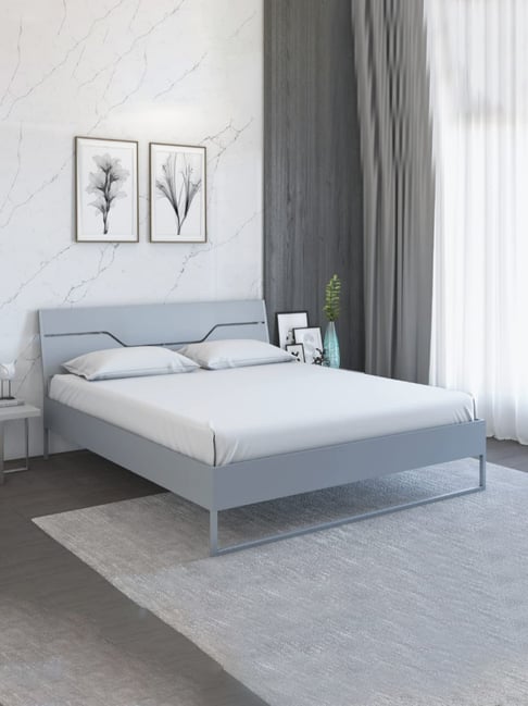Doctor Dreams by Nilkamal Grey Metal Queen Grande Bed