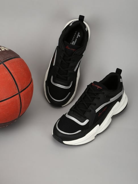 Allen cooper Men's Black Running Shoes-picture-24