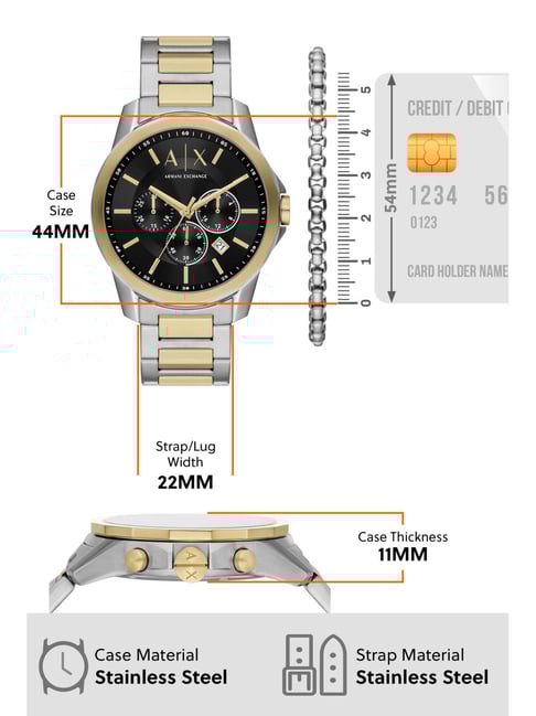Buy Armani Exchange AX7148SET Analog Watch with Bracelet for Men at ...