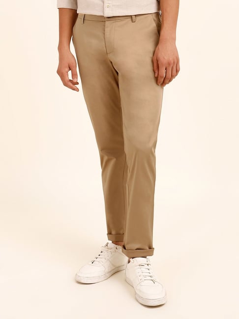 Chino Trousers Men Straight Fitted Casual Slim Fit Pants Size 30-38 |  Fruugo KR