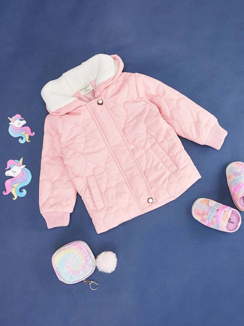 Buy Pantaloons Baby Pink Cotton Jacket for Girls Clothing Online