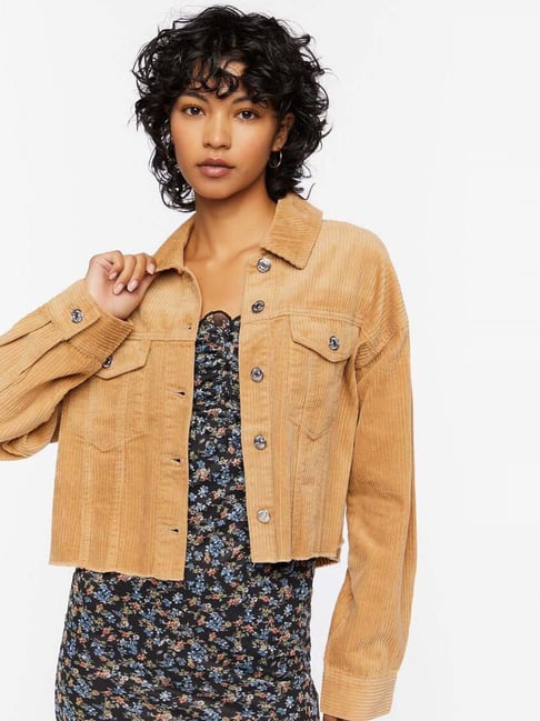 Forever 21 tan outlet jacket