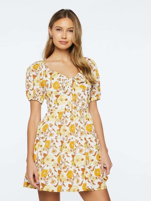 forever 21 floral skater dress Forever21 floral dress
