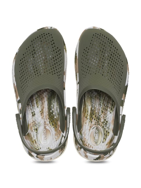 Buy Crocs Men's LiteRide 360 Army Green Back Strap Clogs for Men