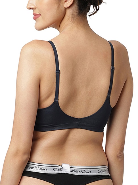 Buy Calvin klein Underwear Navy Regular Fit Bra for Women Online @ Tata  CLiQ Luxury