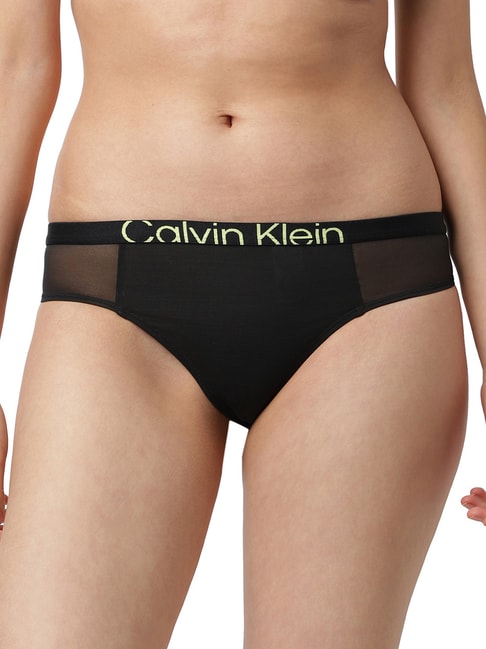 Calvin Klein Underwear Black Logo Regular Fit Panties
