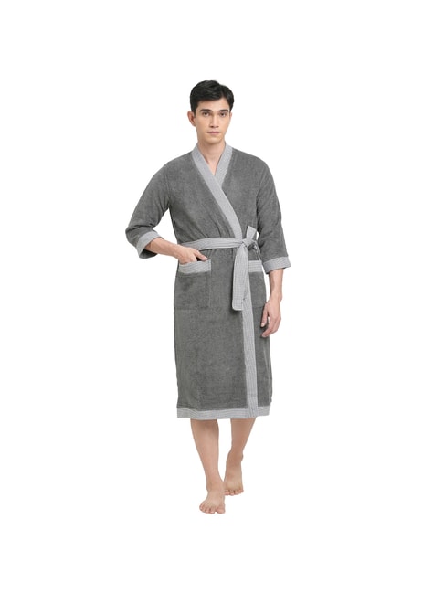 Floral Pattern Kimono Robe Long Bathrobe For Women (Pink) – Kreate
