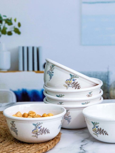 Servewell Flourish Multicolor Melamine Veg Bowls (0.24 L) - Set of 6-picture-43