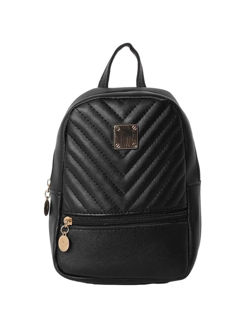 Black Quilted Backpack - Selling Fast at Pantaloons.com