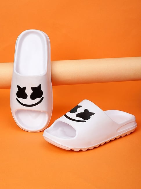 Buy Pampy Angel Men's White Slides for Men at Best Price Tata CLiQ