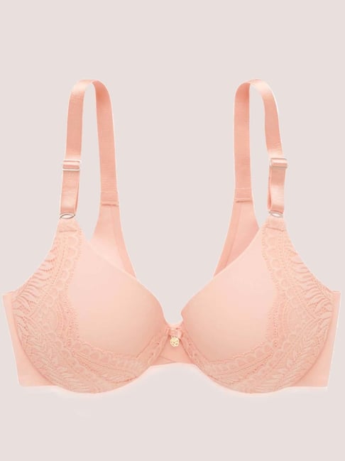 Size 36C PINK Victoria's Secret Push-Up Bra - Tropical Punch Color