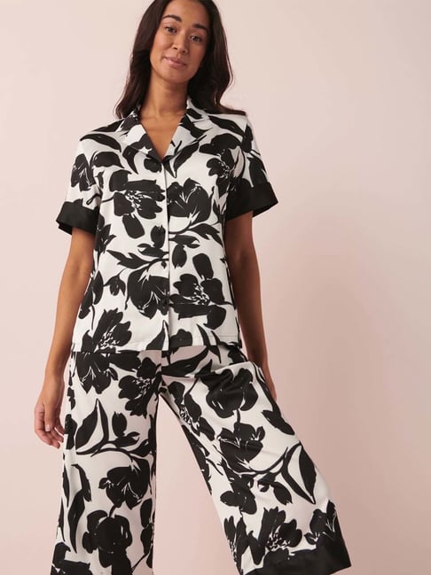 La Vie En Rose White & Black Printed Shirt-picture-20