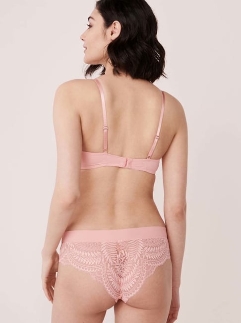 La Vie En Rose, Intimates & Sleepwear, La Vie En Rose Lightly Lined Lace  Bra Size 34c Deep Pink Fuschia New With Tags