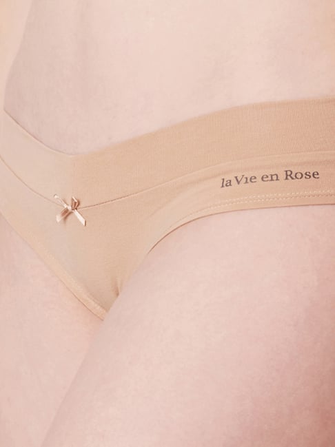 La Vie En Rose Black Cotton Body Shapewear