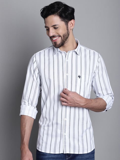 Express black and white striped clearance shirt