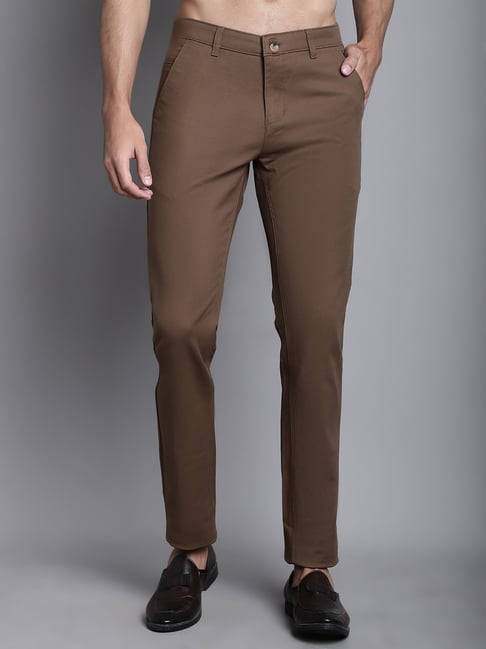 Cantabil Men's Grey Formal Trousers