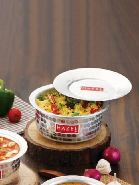 HAZEL Silver Aluminium Tope or Bhagona with Lid (3900 ML)-picture-28