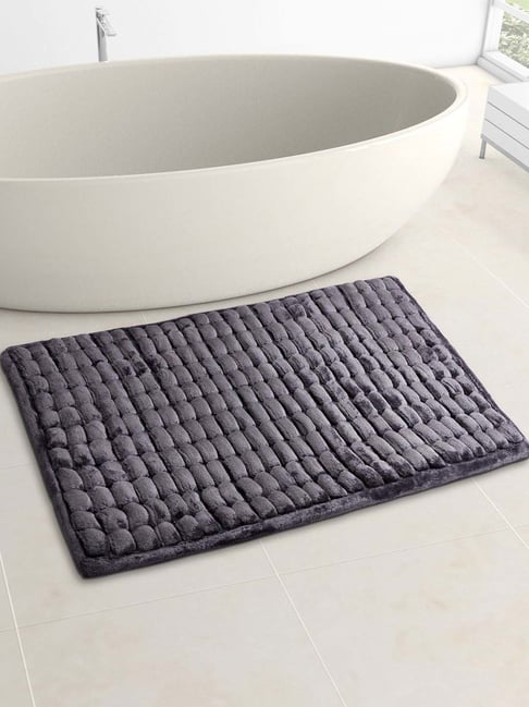 Living Scapes by Pantaloons Grey Cotton Bath Mat